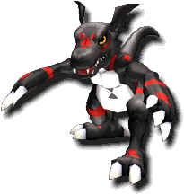 Black Guilmon portrait